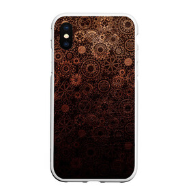 Чехол для iPhone XS Max матовый с принтом Шестеренки в городе Новоалтайск, Силикон | Область печати: задняя сторона чехла, без боковых панелей | Тематика изображения на принте: steam punk | steampunk | зацепление | инженер | латунь | механизм | паропанк | передачи | редуктор | ржавчина | стим панк | стимпанк | сцепление | шестеренка | шестеренки | шестерни | шестерни паттерн | шестерня