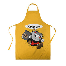 Фартук 3D с принтом CUPHEAD в городе Новоалтайск, 100% полиэстер | общий размер — 65 х 85 см, ширина нагрудника — 26 см, горловина — 53 см, длина завязок — 54 см, общий обхват в поясе — 173 см. Принт на завязках и на горловине наносится с двух сторон, на основной части фартука — только с внешней стороны | art | cartoon | cup | cuphead | devil | dice | game | king | mugman | the | арт | бос | босс | голова | демон | дьявол | игра | капхед | магмен | мультик | мультфильм | платформер | чаша | чашка | человек | черт