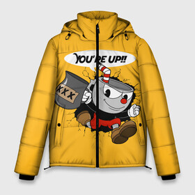 Мужская зимняя куртка 3D с принтом CUPHEAD в городе Новоалтайск, верх — 100% полиэстер; подкладка — 100% полиэстер; утеплитель — 100% полиэстер | длина ниже бедра, свободный силуэт Оверсайз. Есть воротник-стойка, отстегивающийся капюшон и ветрозащитная планка. 

Боковые карманы с листочкой на кнопках и внутренний карман на молнии. | art | cartoon | cup | cuphead | devil | dice | game | king | mugman | the | арт | бос | босс | голова | демон | дьявол | игра | капхед | магмен | мультик | мультфильм | платформер | чаша | чашка | человек | черт