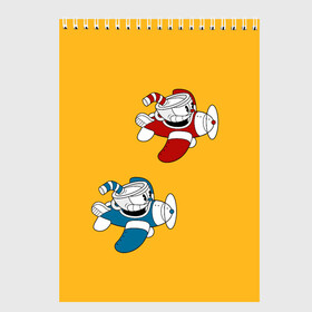 Скетчбук с принтом CUPHEAD в городе Новоалтайск, 100% бумага
 | 48 листов, плотность листов — 100 г/м2, плотность картонной обложки — 250 г/м2. Листы скреплены сверху удобной пружинной спиралью | art | cartoon | cup | cuphead | devil | dice | game | king | mugman | the | арт | бос | босс | голова | демон | дьявол | игра | капхед | магмен | мультик | мультфильм | платформер | чаша | чашка | человек | черт
