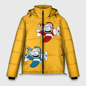 Мужская зимняя куртка 3D с принтом CUPHEAD в городе Новоалтайск, верх — 100% полиэстер; подкладка — 100% полиэстер; утеплитель — 100% полиэстер | длина ниже бедра, свободный силуэт Оверсайз. Есть воротник-стойка, отстегивающийся капюшон и ветрозащитная планка. 

Боковые карманы с листочкой на кнопках и внутренний карман на молнии. | art | cartoon | cup | cuphead | devil | dice | game | king | mugman | the | арт | бос | босс | голова | демон | дьявол | игра | капхед | магмен | мультик | мультфильм | платформер | чаша | чашка | человек | черт