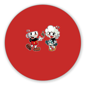 Коврик для мышки круглый с принтом CUPHEAD в городе Новоалтайск, резина и полиэстер | круглая форма, изображение наносится на всю лицевую часть | art | cartoon | cup | cuphead | devil | dice | game | king | love | lovers | mugman | the | арт | бос | босс | голова | демон | дьявол | игра | капхед | любовь | магмен | мультик | мультфильм | платформер | чаша | чашка | человек | черт