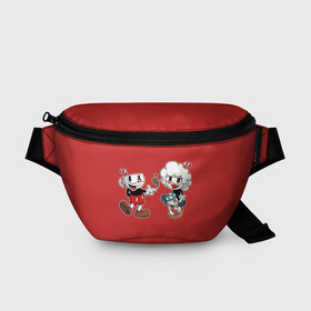 Поясная сумка 3D с принтом CUPHEAD в городе Новоалтайск, 100% полиэстер | плотная ткань, ремень с регулируемой длиной, внутри несколько карманов для мелочей, основное отделение и карман с обратной стороны сумки застегиваются на молнию | art | cartoon | cup | cuphead | devil | dice | game | king | love | lovers | mugman | the | арт | бос | босс | голова | демон | дьявол | игра | капхед | любовь | магмен | мультик | мультфильм | платформер | чаша | чашка | человек | черт