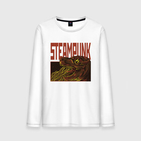 Мужской лонгслив хлопок с принтом Стимпанк Дино | Steampunk T-Rex (Z) в городе Новоалтайск, 100% хлопок |  | steam punk | steamfest | steampunk | бойлерпанк | дизельпанк | клокпанк | маннерпанк | механика | научная фантастика | паро панк | паровой панк | паропанк | стим панк | стимпанк | стимпанк стиль | стимфест