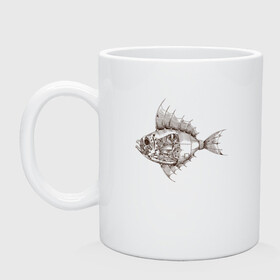 Кружка керамическая с принтом Стимпанк Рыба | Steampunk Fish (Z) в городе Новоалтайск, керамика | объем — 330 мл, диаметр — 80 мм. Принт наносится на бока кружки, можно сделать два разных изображения | Тематика изображения на принте: steam punk | steamfest | steampunk | бойлерпанк | дизельпанк | клокпанк | маннерпанк | механика | научная фантастика | паро панк | паровой панк | паропанк | стим панк | стимпанк | стимпанк стиль | стимфест
