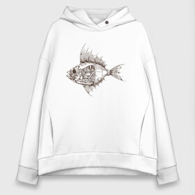 Женское худи Oversize хлопок с принтом Стимпанк Рыба | Steampunk Fish (Z) в городе Новоалтайск, френч-терри — 70% хлопок, 30% полиэстер. Мягкий теплый начес внутри —100% хлопок | боковые карманы, эластичные манжеты и нижняя кромка, капюшон на магнитной кнопке | steam punk | steamfest | steampunk | бойлерпанк | дизельпанк | клокпанк | маннерпанк | механика | научная фантастика | паро панк | паровой панк | паропанк | стим панк | стимпанк | стимпанк стиль | стимфест