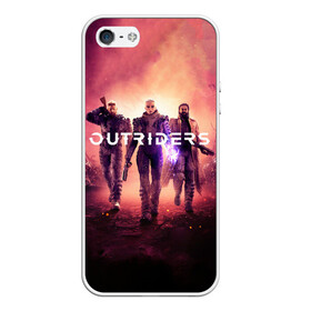 Чехол для iPhone 5/5S матовый Outriders: в городе Новоалтайск, Силикон | Область печати: задняя сторона чехла, без боковых панелей | game | outriders | rpg | shooter | всадники | игра | рпг | шутер