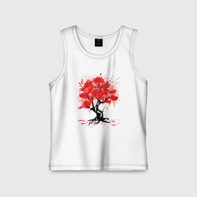 Детская майка хлопок с принтом САКУРА | SAKURA | ВИШНЯ в городе Новоалтайск,  |  | chery | flowers | japan | roses | sakura | вишня | растения | розы | ромашка | сакура | тюльпаны | цветы | цветы сакуры | япония