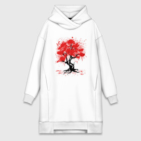 Платье-худи хлопок с принтом САКУРА | SAKURA | ВИШНЯ в городе Новоалтайск,  |  | chery | flowers | japan | roses | sakura | вишня | растения | розы | ромашка | сакура | тюльпаны | цветы | цветы сакуры | япония
