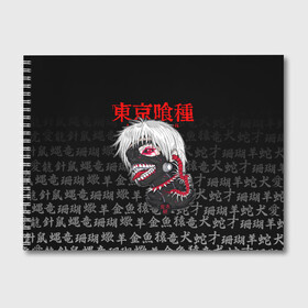 Альбом для рисования с принтом TOKYO GHOUL | ТОКИЙСКИЙ ГУЛЬ в городе Новоалтайск, 100% бумага
 | матовая бумага, плотность 200 мг. | Тематика изображения на принте: anime | heroes | kaneki | kaneki ken | manga | tokyo ghoul | аниме | герои | гули | канеки | канеки кен | кузен йошимура | манга | наки | нишики нишио | ренджи йомо | ризе камиширо | токийский гуль | токио гуль | тоука киришима