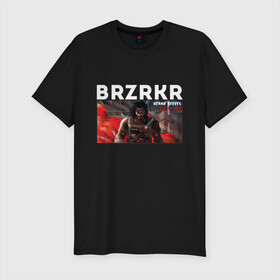 Мужская футболка хлопок Slim с принтом BRZRKR | Кеану Ривз в городе Новоалтайск, 92% хлопок, 8% лайкра | приталенный силуэт, круглый вырез ворота, длина до линии бедра, короткий рукав | brzrkr | keanu reeves | актер | берсеркер | биография | битва | брскр | в метро | варвар | война | джон уик | кеану | киберпанк | кино | комикс | конан | криминал | матрица | мемы | меч | нео | обзор | ривз | сражение