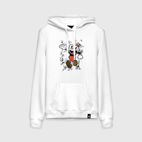 Женская толстовка с принтом CUPHEAD в городе Новоалтайск, френч-терри, мягкий теплый начес внутри (100% хлопок) | карман-кенгуру, эластичные манжеты и нижняя кромка, капюшон с подкладом и шнурком | art | cartoon | cup | cuphead | devil | dice | game | king | mugman | the | арт | бос | босс | голова | демон | дьявол | игра | капхед | магмен | мультик | мультфильм | платформер | чаша | чашка | человек | черт