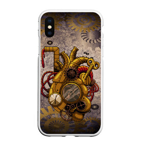 Чехол для iPhone XS Max матовый с принтом Механическое сердце в городе Новоалтайск, Силикон | Область печати: задняя сторона чехла, без боковых панелей | steampunk | арт | графика | обои | плакат | постер | стимпанк