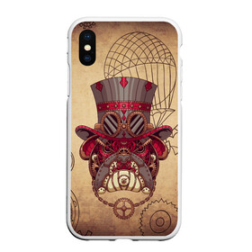 Чехол для iPhone XS Max матовый с принтом Metal dog в городе Новоалтайск, Силикон | Область печати: задняя сторона чехла, без боковых панелей | steampunk | арт | графика | обои | плакат | постер | стимпанк
