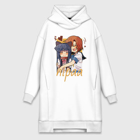 Платье-худи хлопок с принтом Nipaa в городе Новоалтайск,  |  | anime | higurashi no naku koro ni | аниме | анимэ | безумие | близняшки | детектив | когда плачут цикады | майбара | маэбара | мион | рена | рика | рюгу рена | сато | сатоко | сверхъестественное | сонодзаки шион