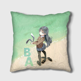 Подушка 3D с принтом Bunny a Girl в городе Новоалтайск, наволочка – 100% полиэстер, наполнитель – холлофайбер (легкий наполнитель, не вызывает аллергию). | состоит из подушки и наволочки. Наволочка на молнии, легко снимается для стирки | anime | aobuta | bunny | bunny girl | futaba | kaede | mai | nodoka | pfnds | rio | sakuta | shoko | аниме | анимэ | девочка зайка | зайка | каэдэ | комедия | маи | нодока | панда | рио | сакута | сёко | футаба | шоко
