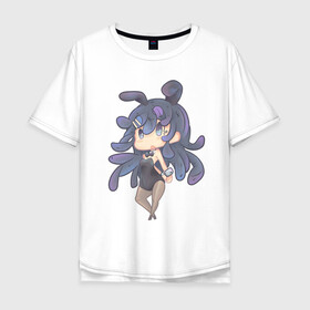 Мужская футболка хлопок Oversize с принтом Chibi Mai в городе Новоалтайск, 100% хлопок | свободный крой, круглый ворот, “спинка” длиннее передней части | Тематика изображения на принте: anime | aobuta | bunny | bunny girl | futaba | kaede | mai | nodoka | pfnds | rio | sakuta | shoko | аниме | анимэ | девочка зайка | зайка | каэдэ | комедия | маи | нодока | панда | рио | сакута | сёко | футаба | шоко