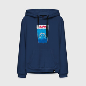 Мужская толстовка с принтом Jaws Челюсти - Прикол в городе Новоалтайск, френч-терри, мягкий теплый начес внутри (100% хлопок) | карман-кенгуру, эластичные манжеты и нижняя кромка, капюшон с подкладом и шнурком | art | film | horror | killer | merch | movie | parody | shark | teeth | white | акула | арт | белая акула | вставная челюсть | зубы | иллюстрация | кино | мерч | пародия | пародия на постер | пенсия | спилберг | стакан | фильм 