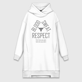 Платье-худи хлопок с принтом Blood Sweat RESPECT в городе Новоалтайск,  |  | blood | bodybuilding | bull | crossfit | dwayne johnson | fitness | gym | logo | motivation | project | respect | sport | star | sweat | the rock | under armour | бодибилдинг | броня | бык | дуэйн джонсон | звезда | качалка | кровь | кроссфит | лого | мот