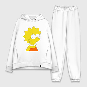 Женский костюм хлопок Oversize с принтом Лиза Симпсон в городе Новоалтайск,  |  | lisa simpson | simpsons | лиза | лиза симпсон | симпсоны