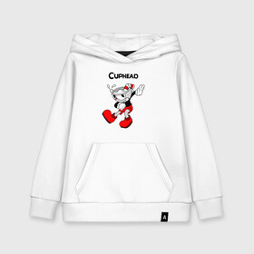 Детская толстовка хлопок с принтом Cuphead Капхед в городе Новоалтайск, 100% хлопок | Круглый горловой вырез, эластичные манжеты, пояс, капюшен | cup head | cuphead | run and gun | детям | капхед | капхэд | логотипы игр | персонажи игр | чашка