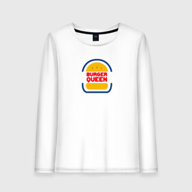 Женский лонгслив хлопок с принтом Burger Queen в городе Новоалтайск, 100% хлопок |  | burger | burgerlife | burgerlove | burgerlovers | queen
