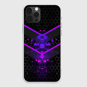Чехол для iPhone 12 Pro Max с принтом Ултрофиолеовый угол 3D в городе Новоалтайск, Силикон |  | абстракция | зеркало | илюстрация | неон | отражение | роршах | текстура | ультрофиолет