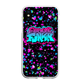 Чехол для iPhone XS Max матовый с принтом FRIDAY NIGHT FUNKIN NEON в городе Новоалтайск, Силикон | Область печати: задняя сторона чехла, без боковых панелей | dance | friday night funk | friday night funkin | music | the boyfriend | the girlfriend | trash | бойфренд | гёрлфренд | граффити | игры | кликеры | музыка | танцы | треш
