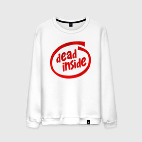 Мужской свитшот хлопок с принтом DEAD INSIDE в городе Новоалтайск, 100% хлопок |  | dead inside | dont open | гуль | дед инсайт | дединсайт | дэд инсайт | дэдинсайт | интроверт | кен канеки | мертв внутри | мертвый внутри
