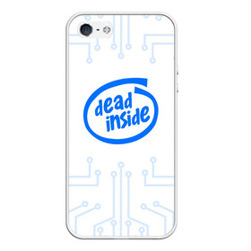 Чехол для iPhone 5/5S матовый с принтом DEAD INSIDE в городе Новоалтайск, Силикон | Область печати: задняя сторона чехла, без боковых панелей | Тематика изображения на принте: dead inside | dont open | гуль | дед инсайт | дединсайт | дэд инсайт | дэдинсайт | интроверт | кен канеки | мертв внутри | мертвый внутри