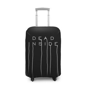 Чехол для чемодана 3D с принтом DEAD INSIDE | DEATH STRANDING в городе Новоалтайск, 86% полиэфир, 14% спандекс | двустороннее нанесение принта, прорези для ручек и колес | dead inside | dont open | гуль | дед инсайт | дединсайт | дэд инсайт | дэдинсайт | интроверт | кен канеки | мертв внутри | мертвый внутри