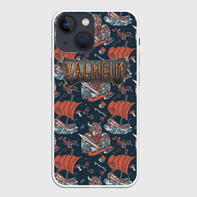 Чехол для iPhone 13 mini с принтом Valheim в городе Новоалтайск,  |  | fantasy | mmo | valheim | valve | валхейм | вальхейм | викинги | выживалка | игра | королевская битва | ммо | ролевая игра | фэнтази