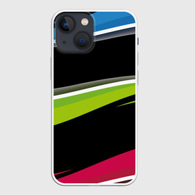 Чехол для iPhone 13 mini с принтом Волны в городе Новоалтайск,  |  | волны | линии | минимализм | полосы | рисунок