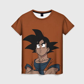 Женская футболка 3D с принтом DRAGON BALL | ДРАГОН БОЛЛ в городе Новоалтайск, 100% полиэфир ( синтетическое хлопкоподобное полотно) | прямой крой, круглый вырез горловины, длина до линии бедер | dragon ball | dragon ball super | dragon ball z | dragonball | gohan | goku | vegeta | аниме | вегета | гоку | гохан | драгонболл | драконий жемчуг | жемчуг дракона | манга | сон гоку