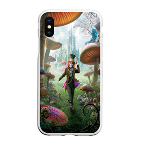Чехол для iPhone XS Max матовый с принтом Алиса в городе Новоалтайск, Силикон | Область печати: задняя сторона чехла, без боковых панелей | абстракция | алиса | арт | рендеринг | страна чудес