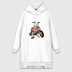 Платье-худи хлопок с принтом Килуа с байком в городе Новоалтайск,  |  | anime | bike | gon | hunter x hunter | killua | аниме | аниме парень | гон | килуа | мотоцикл | охотник против охотника | охотник х охотник