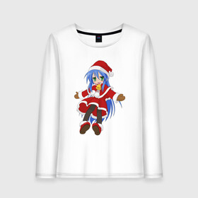 Женский лонгслив хлопок с принтом  Konata Izumi в городе Новоалтайск, 100% хлопок |  | kawaii | lucky star | waifu | аниме | вайфу | кавай | коната изуми | манга