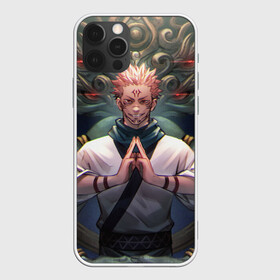Чехол для iPhone 12 Pro Max с принтом МАГИЧЕСКАЯ БИТВА | SUKUNA в городе Новоалтайск, Силикон |  | Тематика изображения на принте: anime | japan | japanese | jujutsu | jujutsu kaisen | kaisen | sukuna | tattoo | аниме | двуликий призрак | иероглифы | инумаки | итадори | итадори юдзи | магическая битва | нобара | панда | рёмен | рёмен сукуна | сатору | сукуна