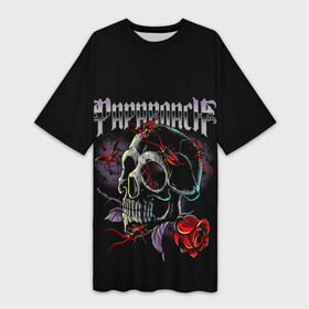 Платье-футболка 3D с принтом PAPA ROACH в городе Новоалтайск,  |  | grange | hardcore | metal | music | papa roach | punk | rock | usa | музыка | панк | папа роуч | рок | сша