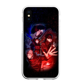 Чехол для iPhone XS Max матовый с принтом МАГИЧЕСКАЯ БИТВА | SUKUNA в городе Новоалтайск, Силикон | Область печати: задняя сторона чехла, без боковых панелей | Тематика изображения на принте: anime | japan | japanese | jujutsu | jujutsu kaisen | kaisen | sukuna | tattoo | аниме | двуликий призрак | иероглифы | инумаки | итадори | итадори юдзи | магическая битва | нобара | панда | рёмен | рёмен сукуна | сатору | сукуна