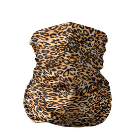 Бандана-труба 3D с принтом Leopard в городе Новоалтайск, 100% полиэстер, ткань с особыми свойствами — Activecool | плотность 150‒180 г/м2; хорошо тянется, но сохраняет форму | Тематика изображения на принте: cheetah | leopard | wool | леопард