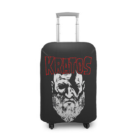Чехол для чемодана 3D с принтом KRATOS GOW в городе Новоалтайск, 86% полиэфир, 14% спандекс | двустороннее нанесение принта, прорези для ручек и колес | gad of war | game | games | god of war | god of wor | атрей | атрэй | бог войны | игра | игры | кратос