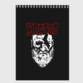 Скетчбук с принтом KRATOS GOW в городе Новоалтайск, 100% бумага
 | 48 листов, плотность листов — 100 г/м2, плотность картонной обложки — 250 г/м2. Листы скреплены сверху удобной пружинной спиралью | Тематика изображения на принте: gad of war | game | games | god of war | god of wor | атрей | атрэй | бог войны | игра | игры | кратос