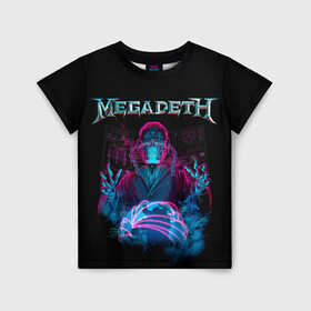 Детская футболка 3D с принтом MEGADETH в городе Новоалтайск, 100% гипоаллергенный полиэфир | прямой крой, круглый вырез горловины, длина до линии бедер, чуть спущенное плечо, ткань немного тянется | grange | hardcore | megadeth | metal | music | punk | rock | trash | usa | мастейн | мегадес | метал | музыка | панк | рок | трэш