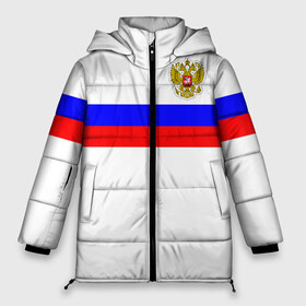 Женская зимняя куртка Oversize с принтом СБОРНАЯ РОССИИ 2021 в городе Новоалтайск, верх — 100% полиэстер; подкладка — 100% полиэстер; утеплитель — 100% полиэстер | длина ниже бедра, силуэт Оверсайз. Есть воротник-стойка, отстегивающийся капюшон и ветрозащитная планка. 

Боковые карманы с листочкой на кнопках и внутренний карман на молнии | championat | game | olympic | russia | sport | герб | игра | комнда | олимпиада | россия | сборная | спорт | флаг | форма | футбол | чемпионат