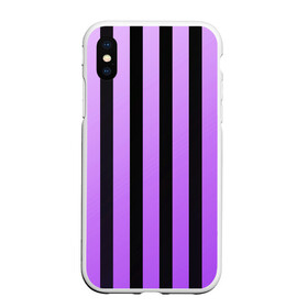Чехол для iPhone XS Max матовый с принтом Полосатость в городе Новоалтайск, Силикон | Область печати: задняя сторона чехла, без боковых панелей | purple | полосы | футбол | хайп | яркий
