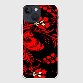 Чехол для iPhone 13 mini с принтом Хохлома в городе Новоалтайск,  |  | народный | промысел | русский | хохлома