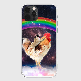 Чехол для iPhone 12 Pro Max с принтом Мопс на курице в космосе в городе Новоалтайск, Силикон |  | Тематика изображения на принте: mene | space | youtube | космос | курица | мемы | мопс | петух | психоделика | собака | ютуб