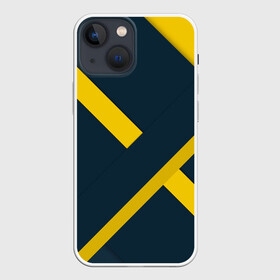 Чехол для iPhone 13 mini с принтом ПЕРЕКРЕСТОК в городе Новоалтайск,  |  | 90 е | абстракция | желто черное | классика | полосы