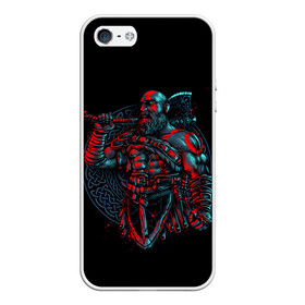 Чехол для iPhone 5/5S матовый с принтом Brutal Kratos в городе Новоалтайск, Силикон | Область печати: задняя сторона чехла, без боковых панелей | Тематика изображения на принте: gad of war | game | games | god of war | god of wor | атрей | атрэй | бог войны | игра | игры | кратос